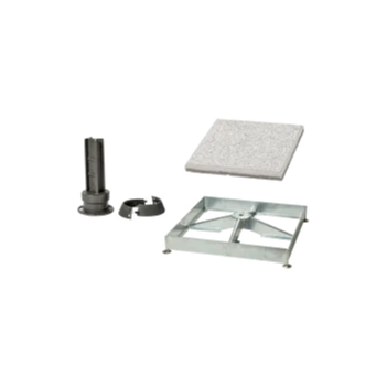 Sockelrahmen M4, 180kg inkl. Platten-Set 8 x Beton & 4 x Granitoptik & Standfuss