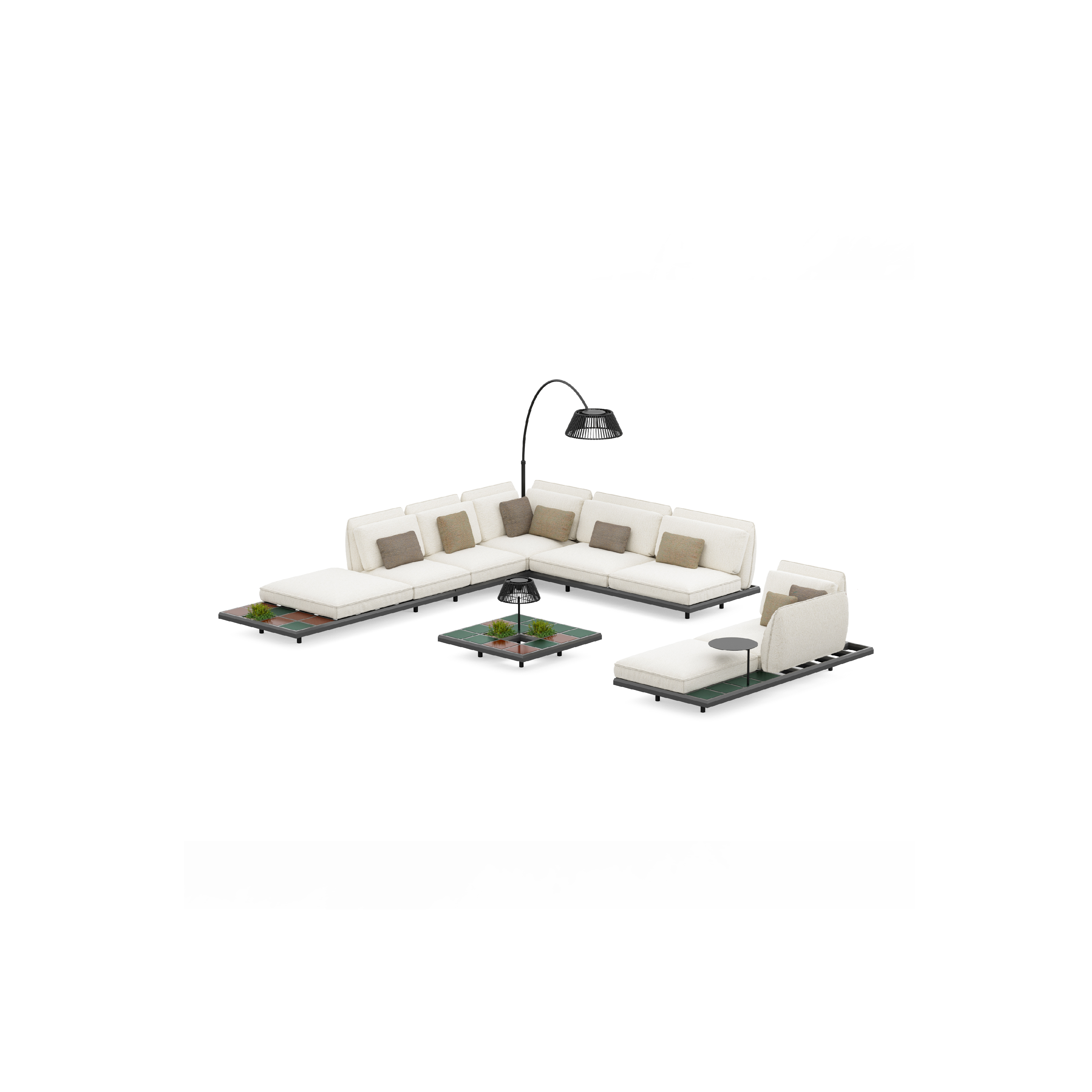Royal Botania Mozaix Set 06 • Aluminium • inklusive Kissenset