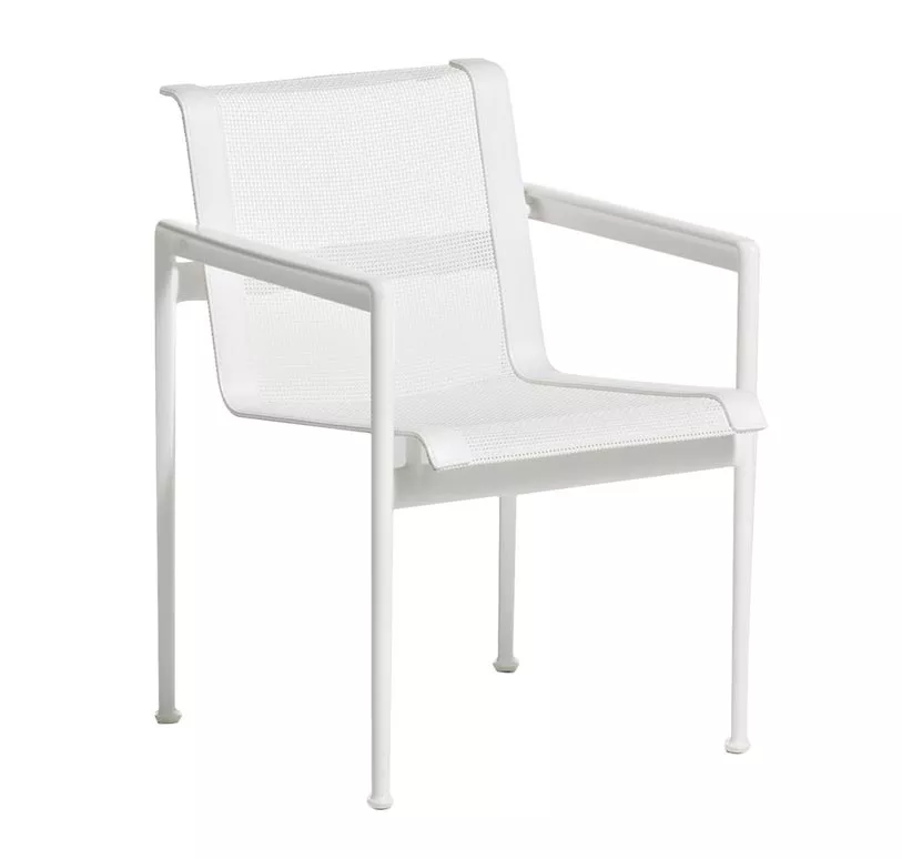 Knoll Studio 1966 Collection Armlehnstuhl in Weiß ohne Hintergrund