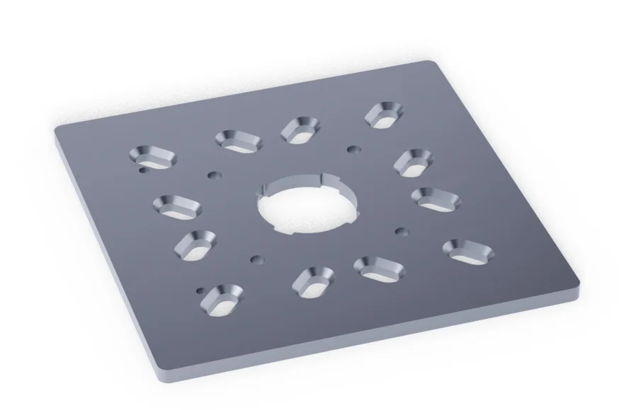 Flanschplatte zum Verlegung von Elektrokabel - Standplatte