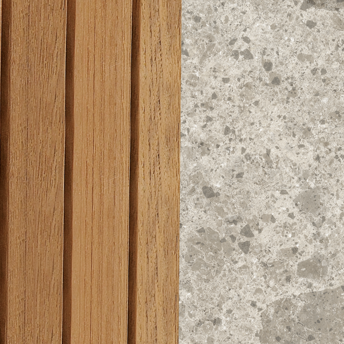 Teak/Keramik pebblegrey 539