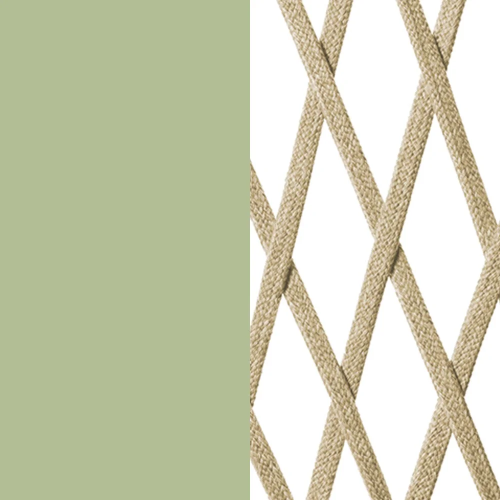 Polypropylen beige / Gestell grün aquamarin (0269V)