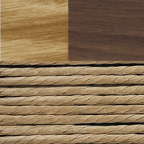 Eiche / Walnuss geölt + Kordel natur