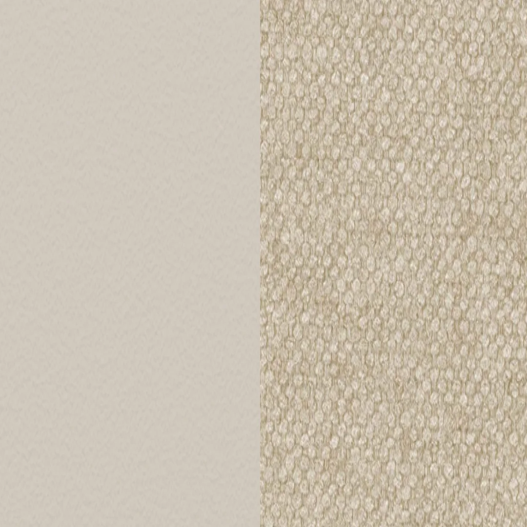Aluminium beschichtet Pebble / Textile Beige Canvas