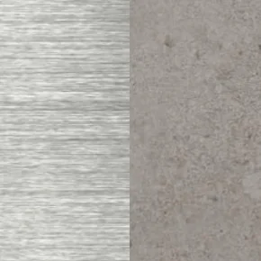 Edelstahl elektropol. / Keramik Terra Sabbia