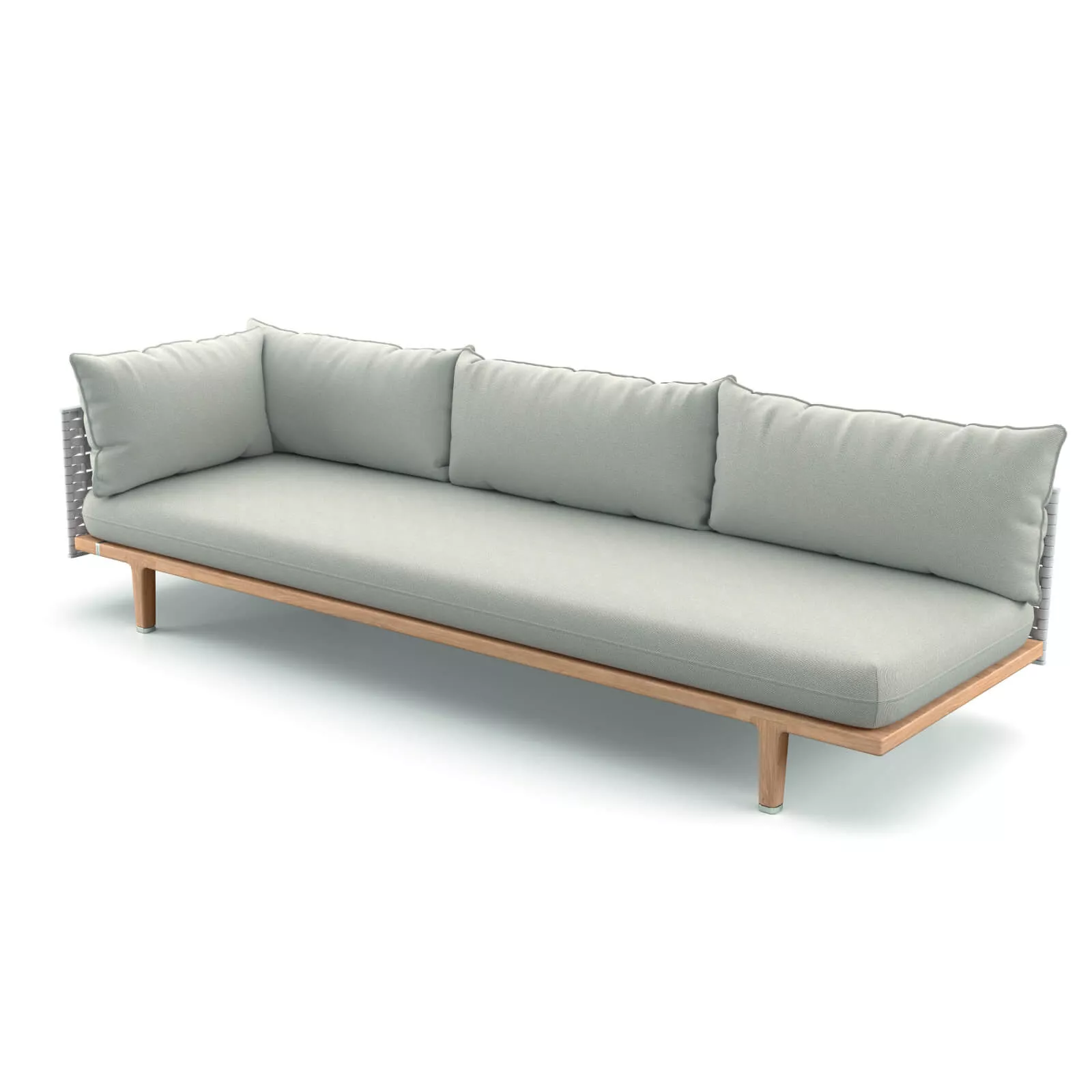 Dedon Sealine Modul Rechts XL in hellgrau ohne Hintergrund