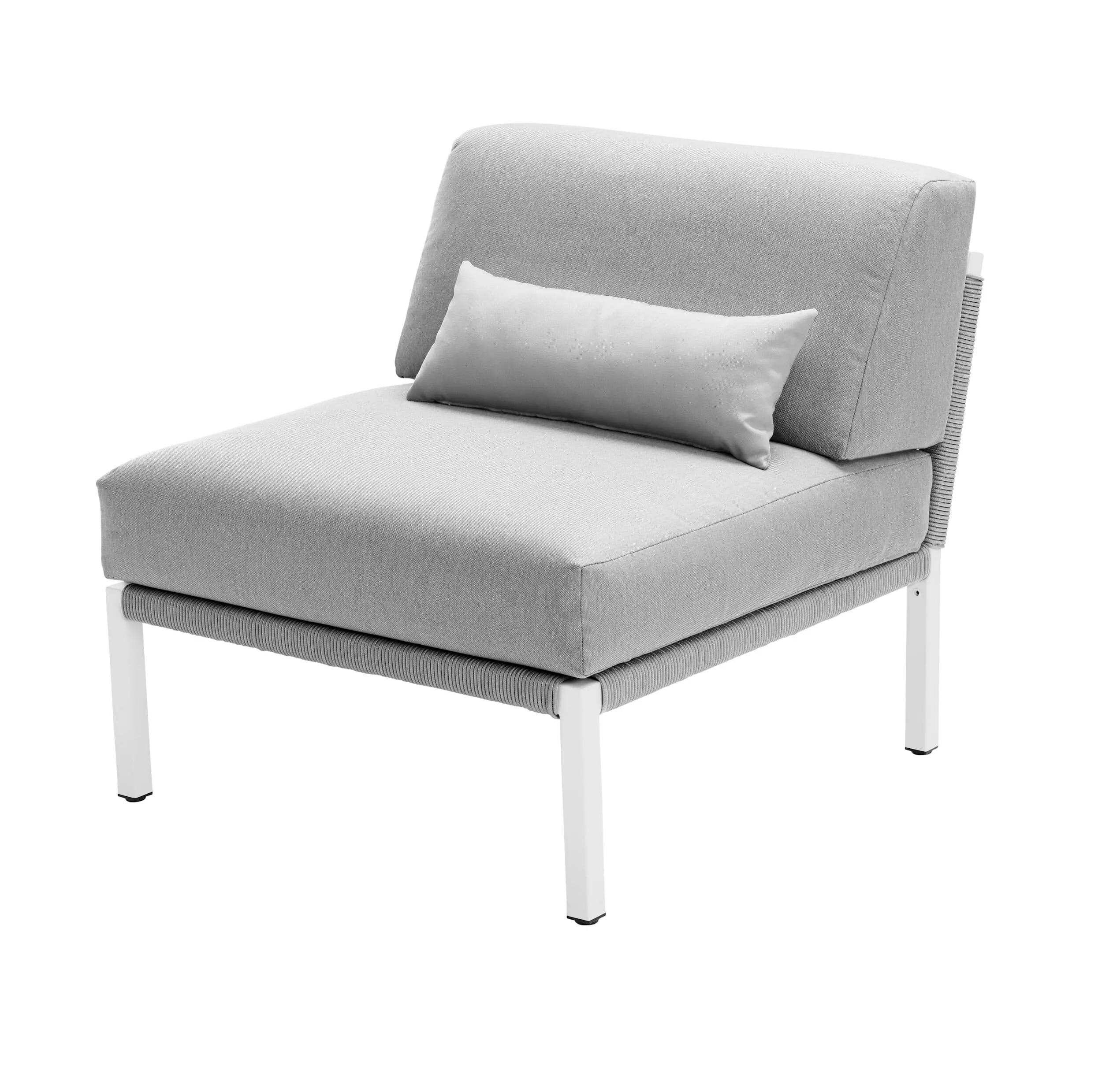 Solpuri Club Anbaumodul in Weiß und Grau ohne Hintergrund