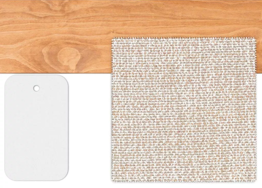 Natural Teak / Peach White