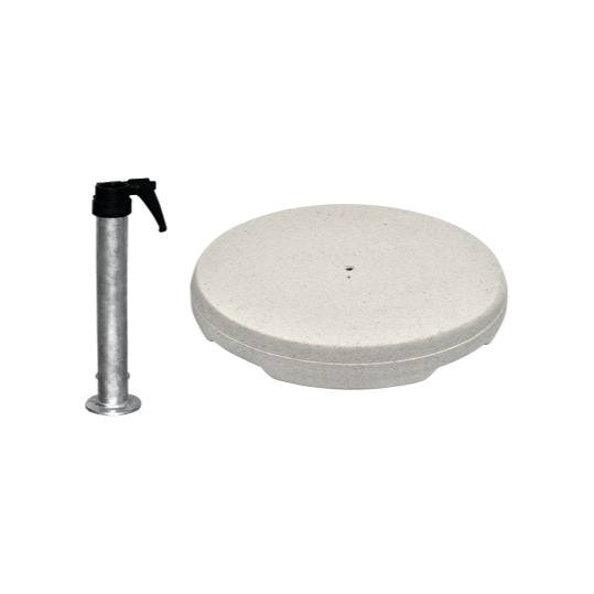 Betonsockel Z, 40kg inkl. Standrohr Z feuerverzinkt