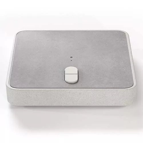 Rollensockel Z, 55 kg mit Decorplatte Aluminium grauweiss und Standrohr Z in Stahl verzinkt