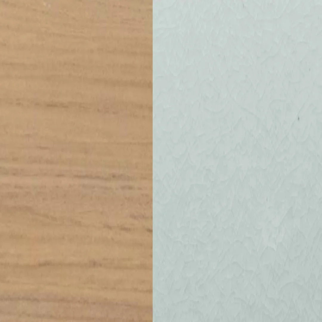 Aluminium beschichtet Teak / Emaillierter Lavastein Jade