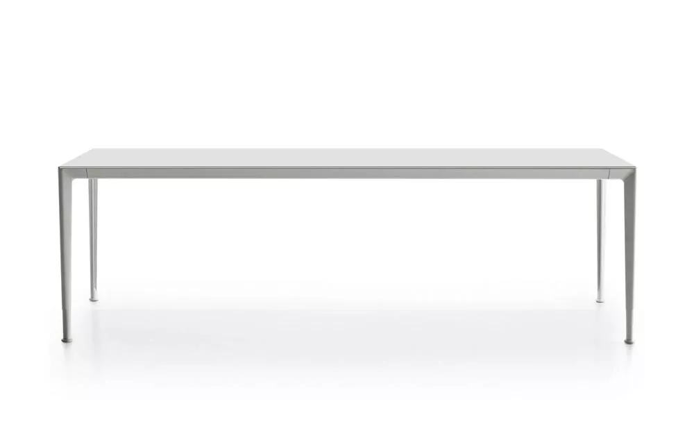 B&B Italia Mirto Outdoor Konsole 200x45 cm Tischplatte Aluminium oder Iroko ohne Hintergrund