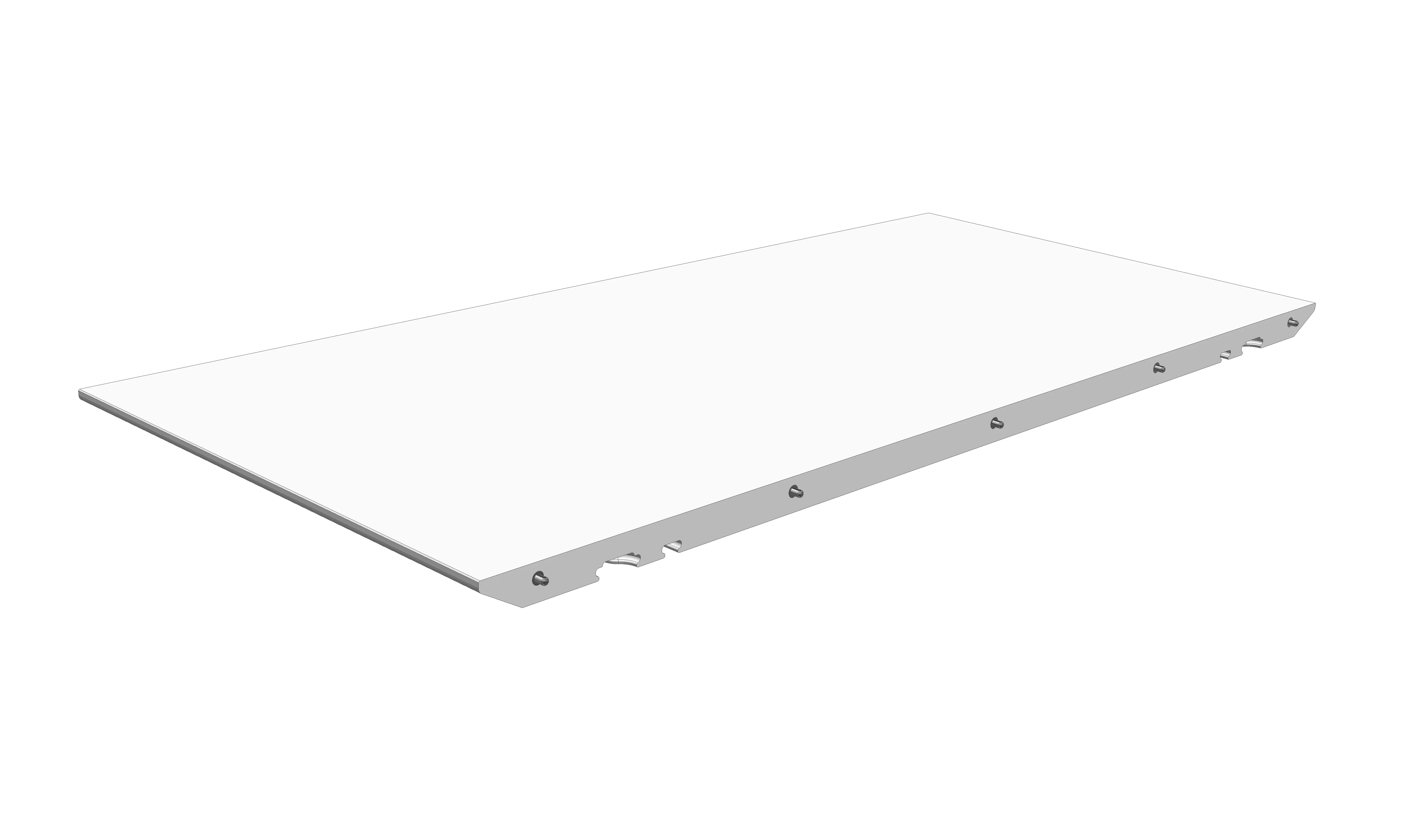 1x Erweiterung weiß laminiert