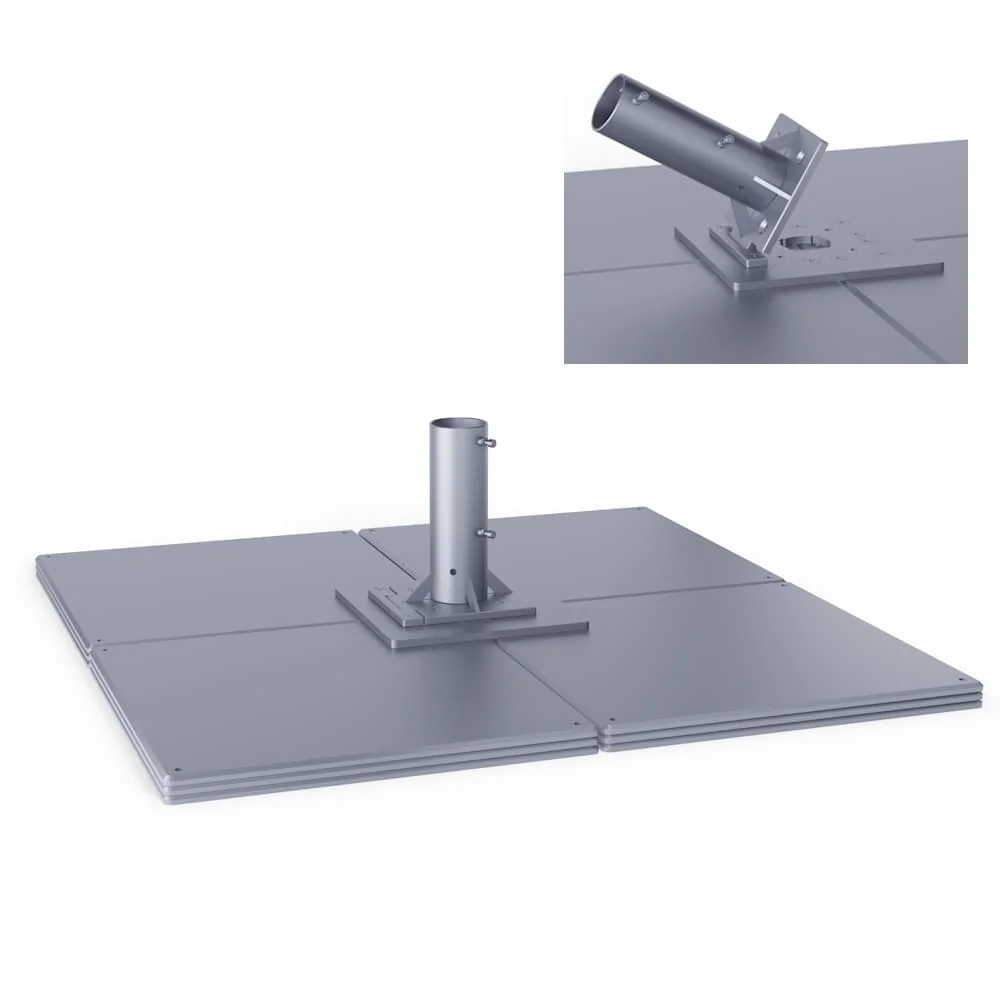 Standplatte - mit Klappschanier - 3-lagig