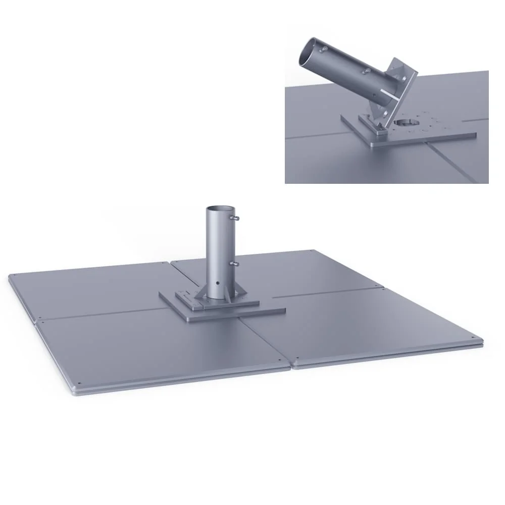 Standplatte - mit Klappschanier - 2-lagig