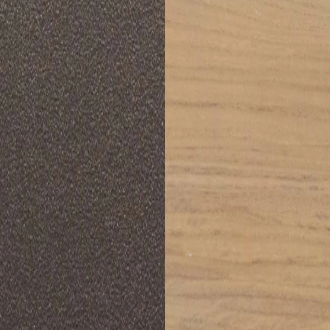 Aluminium beschichtet Bronze / Teakholz