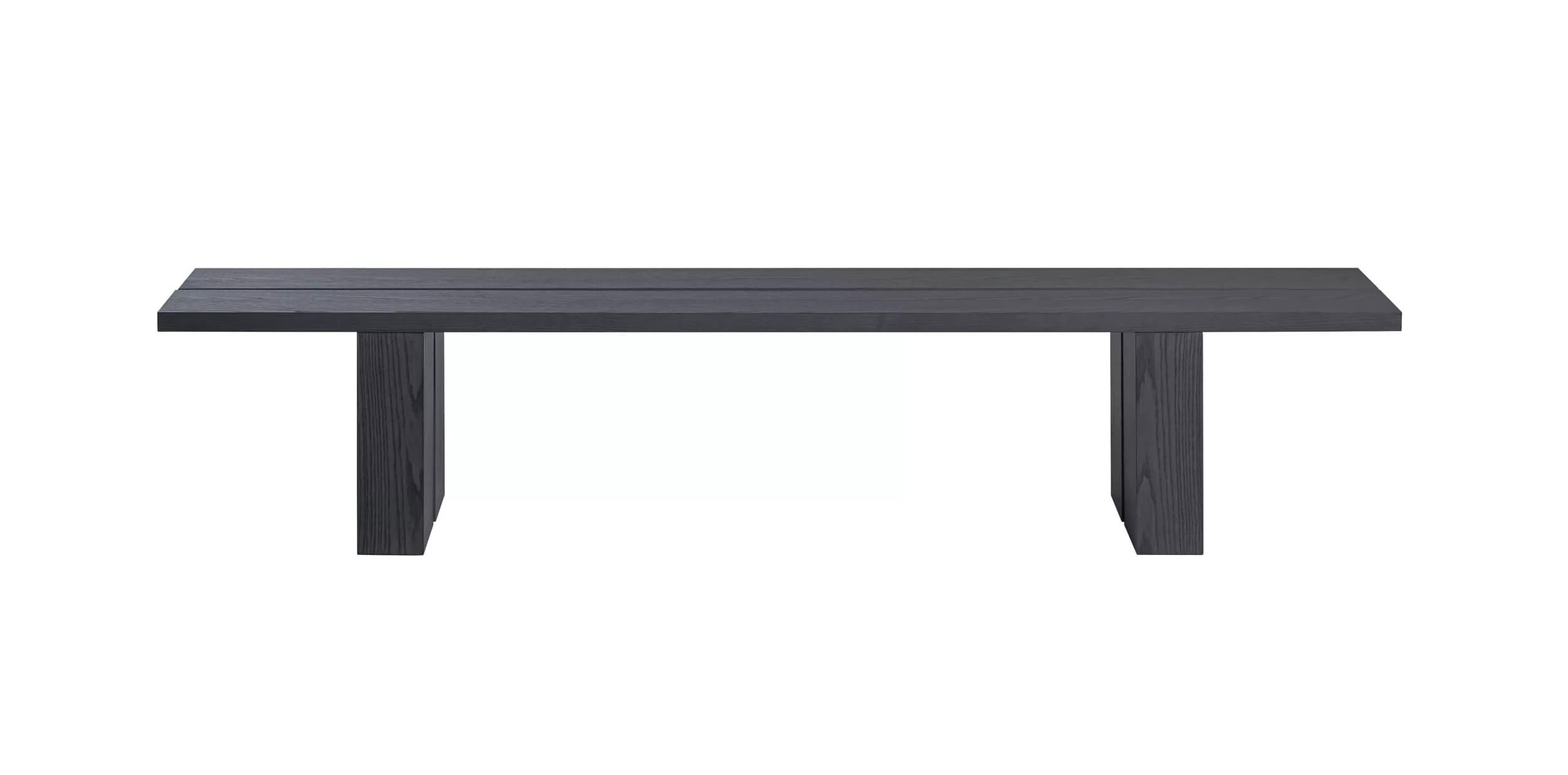 Gervasoni Yaku 15 Bank in dunklem Holz ohne Hintergrund