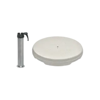 Betonsockel Z, 40kg inkl. Standrohr Z Edelstahl