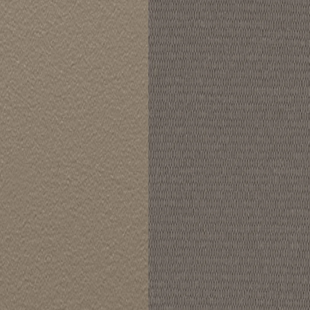 Aluminium beschichtet Sand / Textile Cappuccino