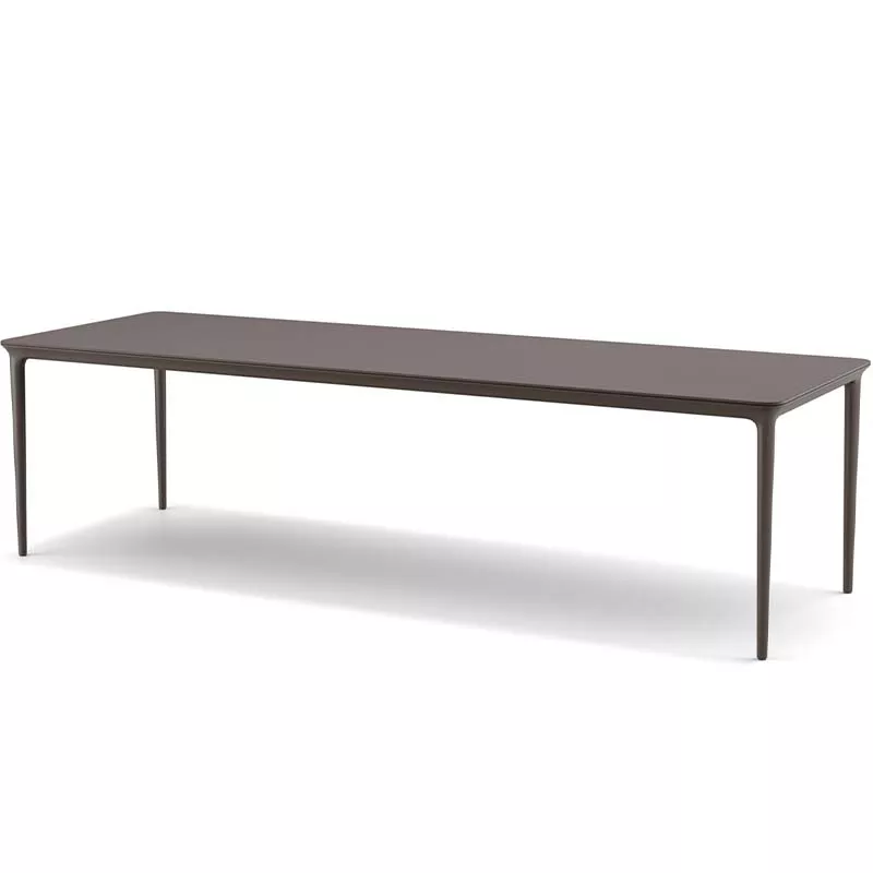 Dedon Bellmonde Esstisch 280 x 95 cm in braun ohne Hintergrund