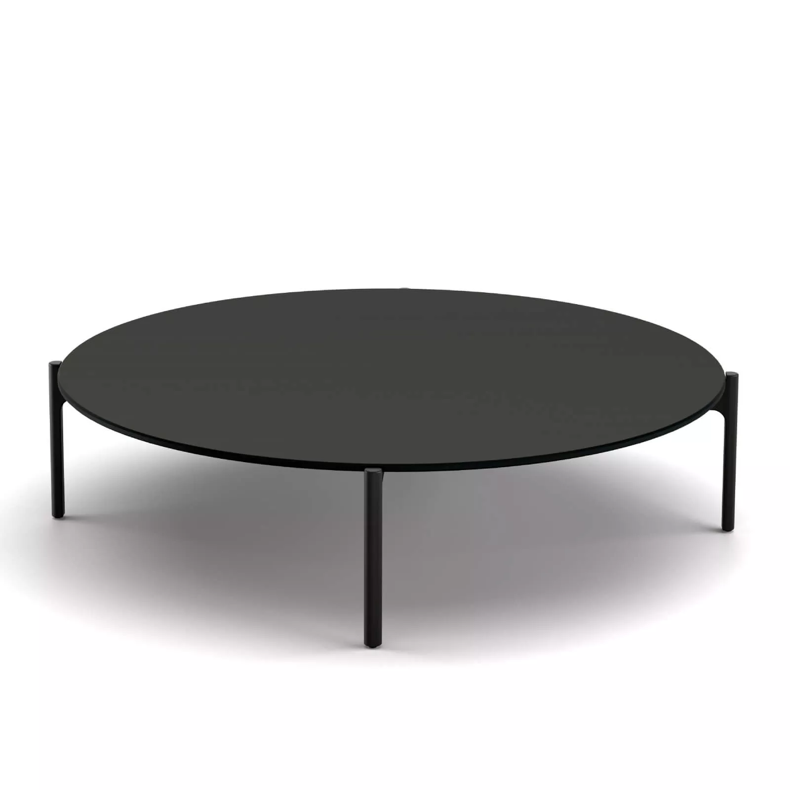 Dedon Izon Kaffeetisch 111 cm in Schwarz ohne Hintergrund