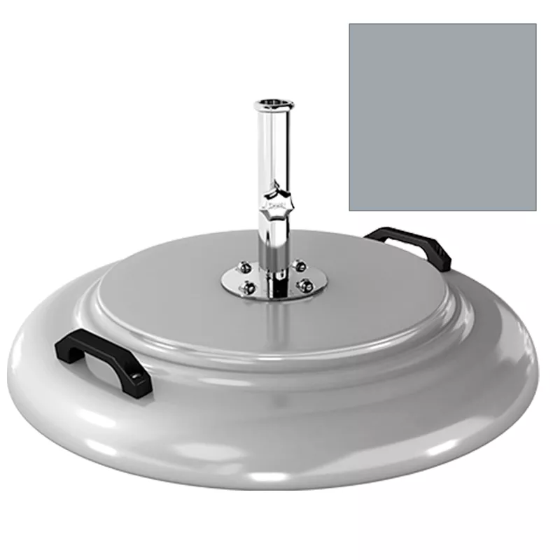 Sockel 91 kg marine silver