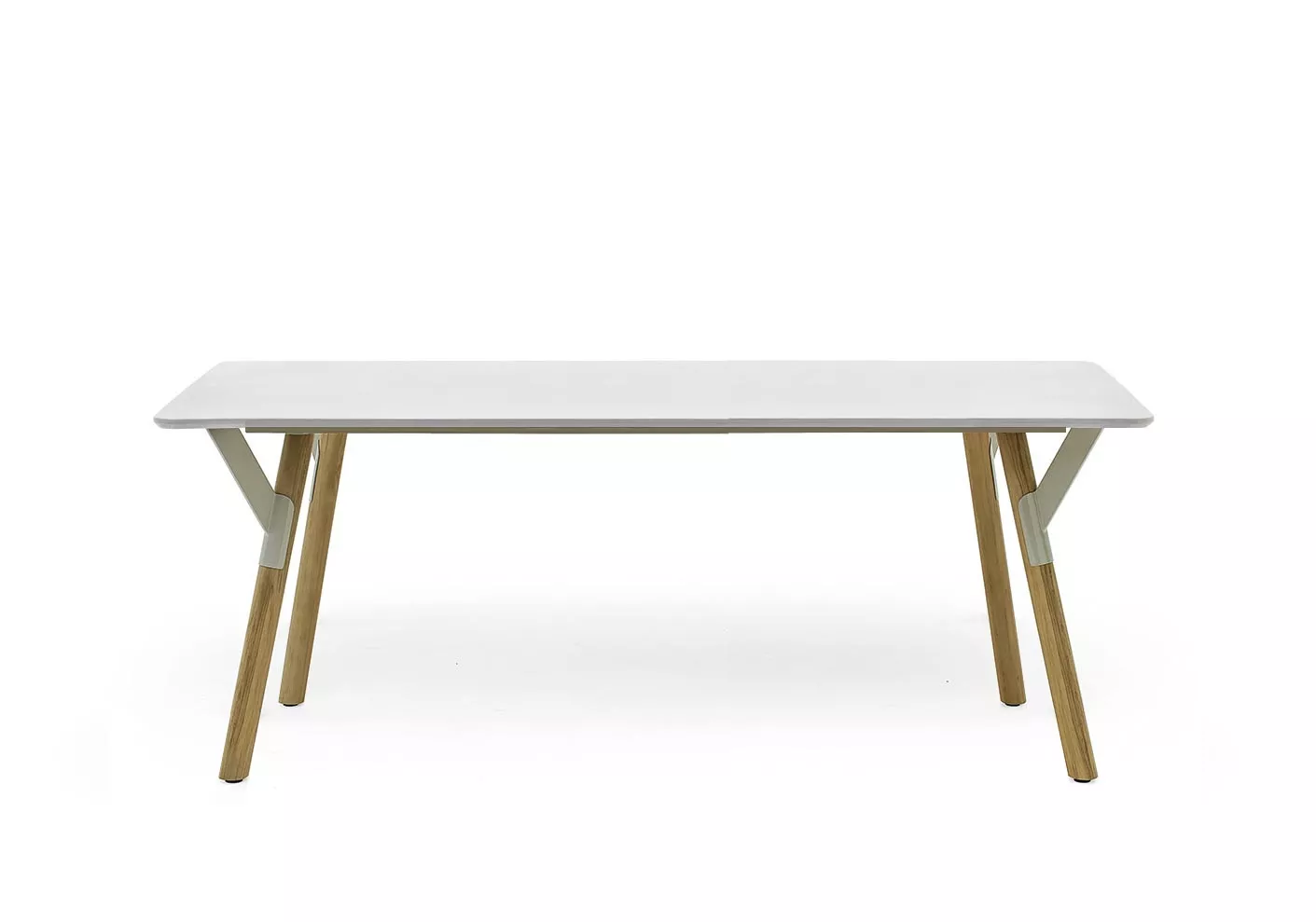 Varaschin Link Gartentisch mit Teakholzbeinen 200 cm konfigurierbar