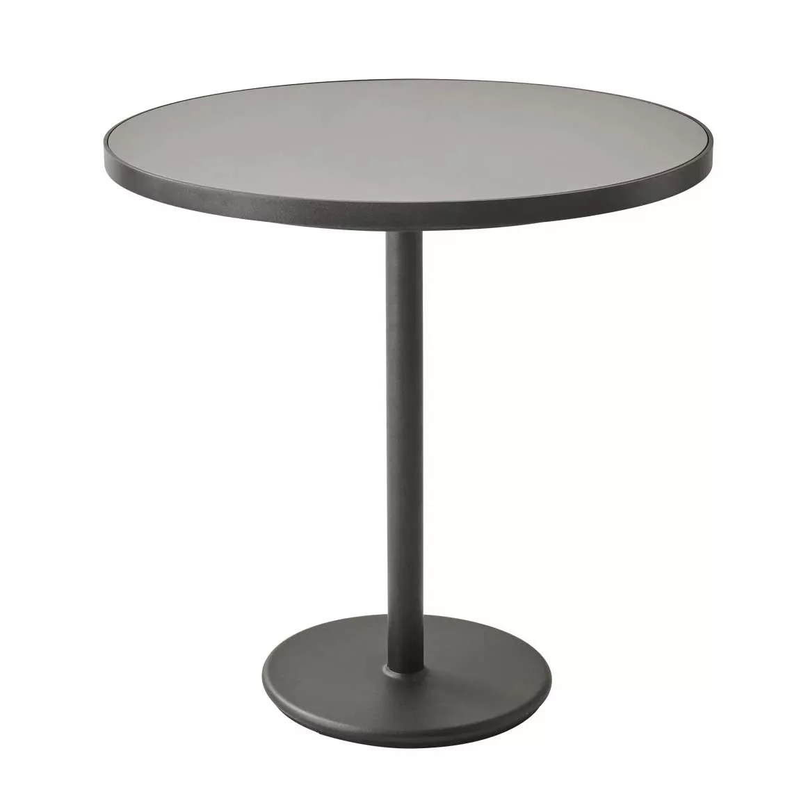 Cane-line Go Gartentisch | Bistrotisch mit Aluminium-/Keramikplatte Ø 75 cm