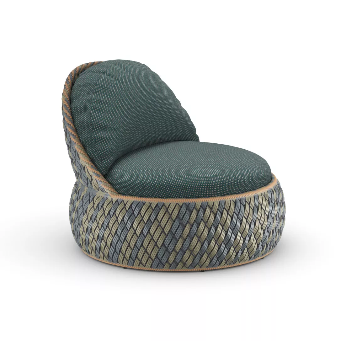 Dedon Dala Sessel in grün und grau ohne Hintergrund