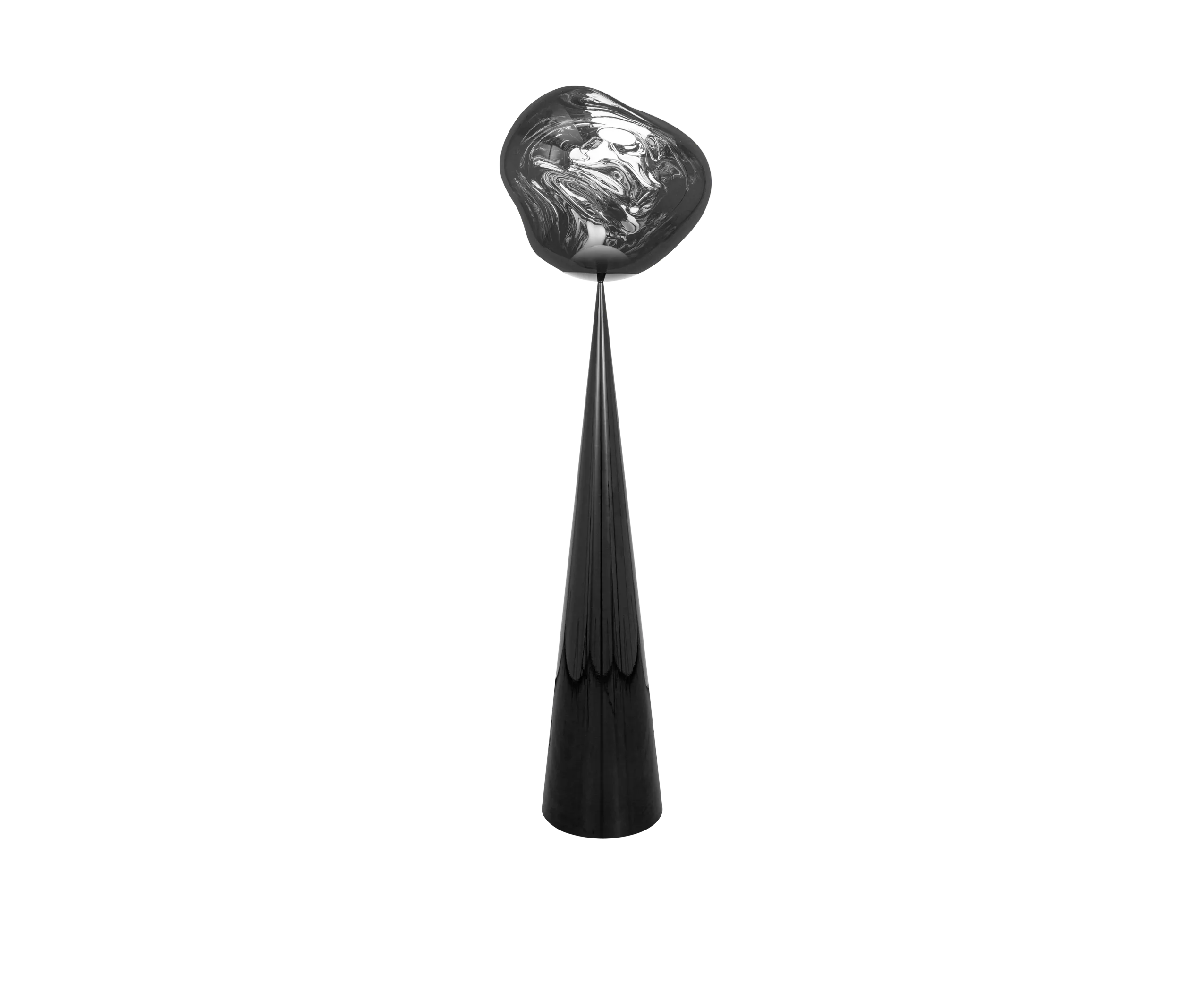 Tom Dixon Melt Cone Fat Floor Silver Stehleuchte
