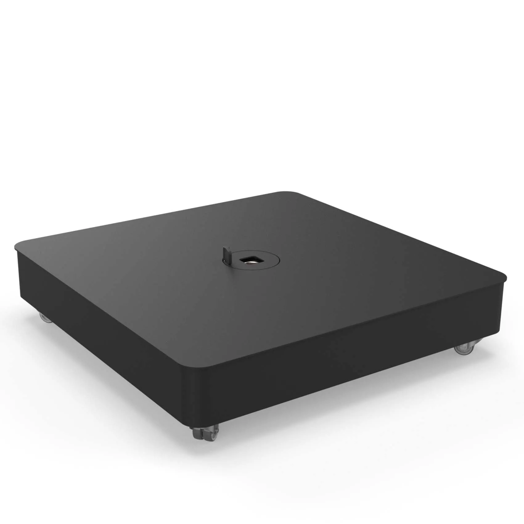Mobiler Fliesenfuß mit Deckel in schwarz (ohne Fliesen)