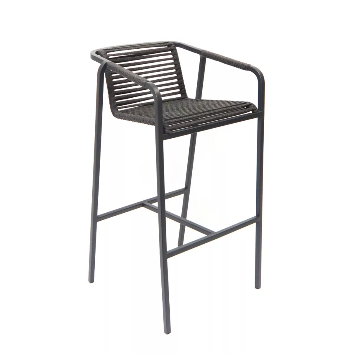 Fischer Möbel Suite Barstuhl • Geflecht granite