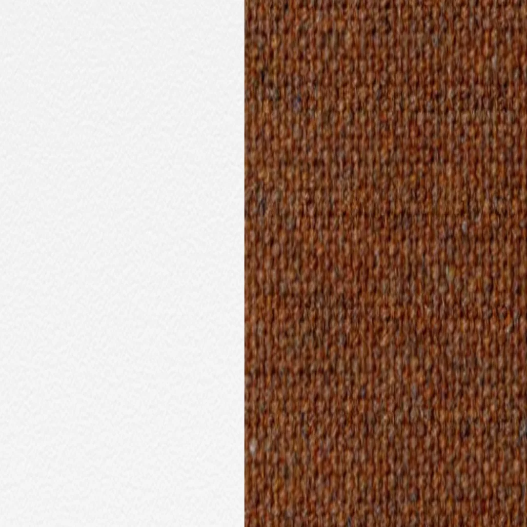 Aluminium beschichtet Weiß / Textile Brick Canvas