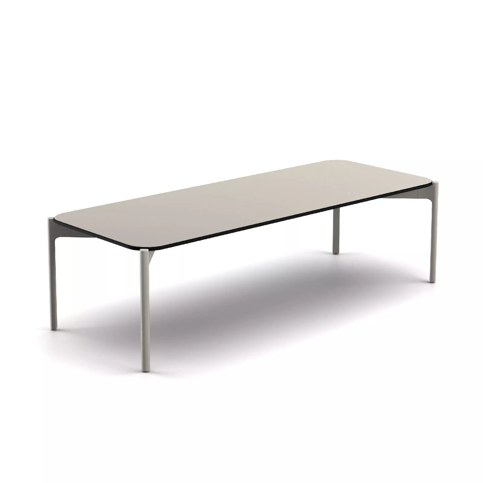 Dedon Izon Kaffeetisch 130x50 cm in modernem Design ohne Hintergrund