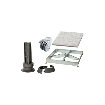 Sockelrahmen M4, 180kg inkl. Platten-Set 8 x Beton & 4 x Granitoptik & Standfuss