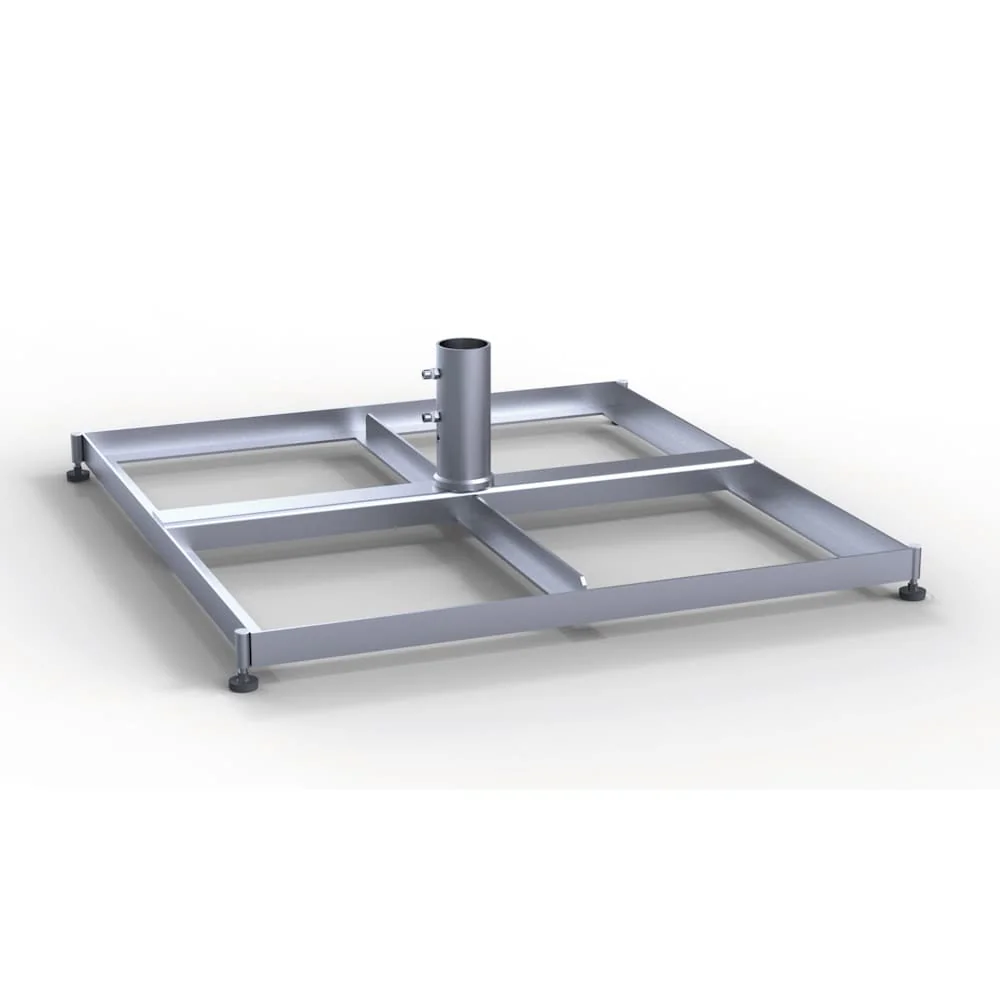 Standrahmen - ohne Platten - mit Schrägausgleich - für 1 Lage