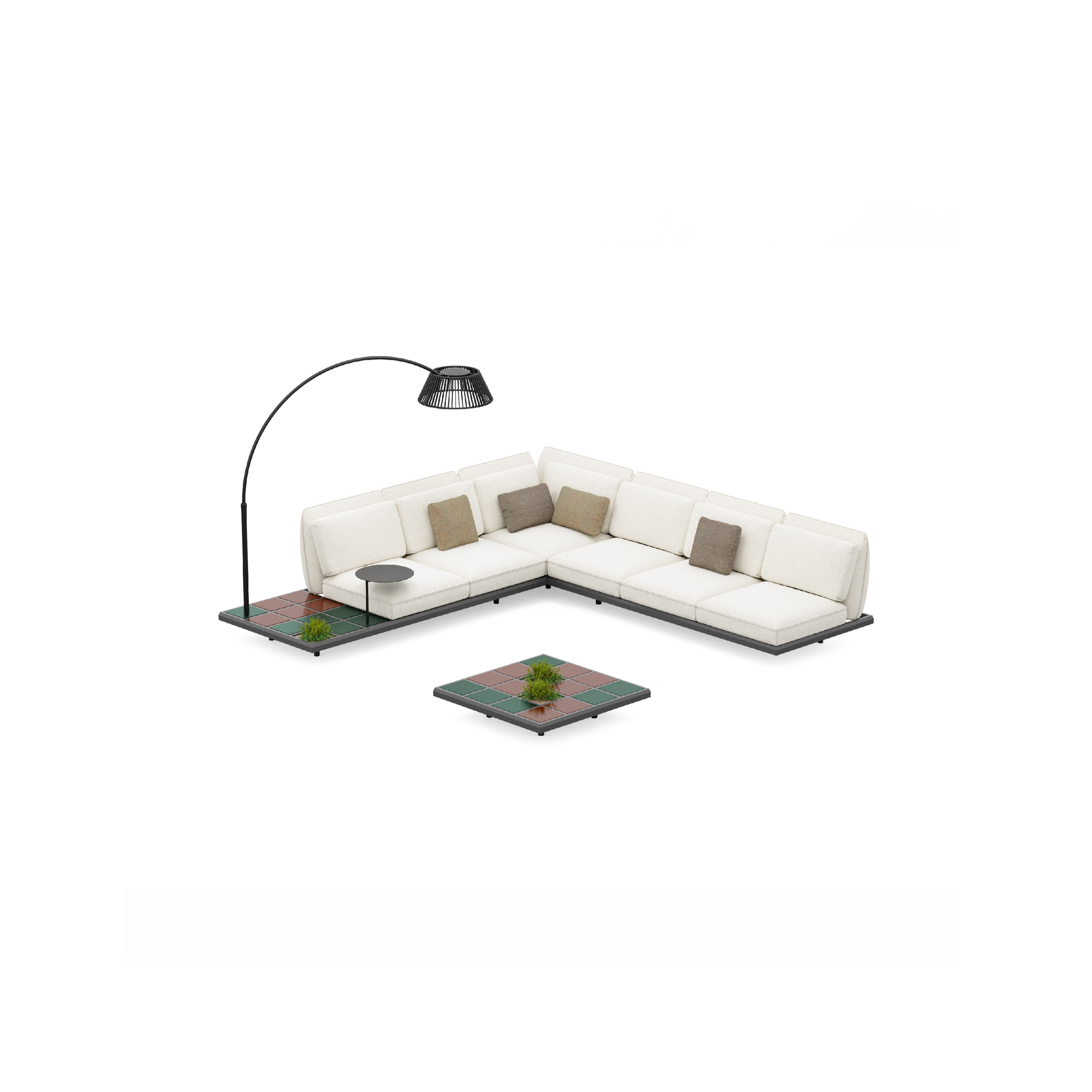 Royal Botania Mozaix Set 01 • Aluminium • inklusive Kissenset