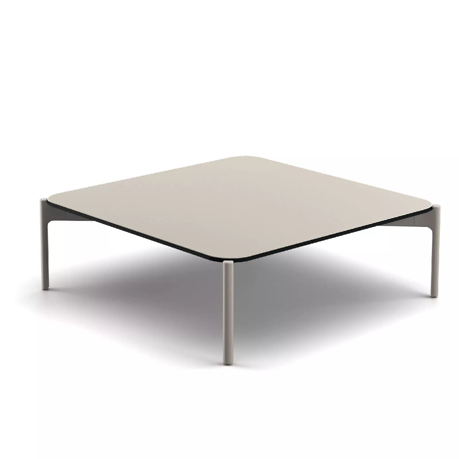 Dedon Izon Kaffeetisch 80x80 cm in Beige ohne Hintergrund