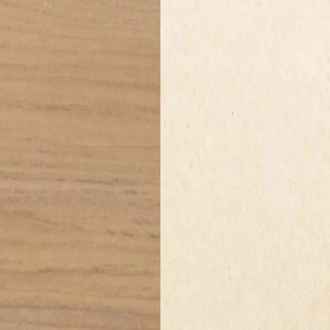 Aluminium beschichtet Teak / Emaillierter Lavastein Moon