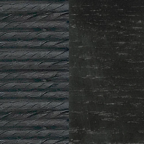 Eiche schwarz + Kordel schwarz