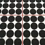 icona dots creme nero