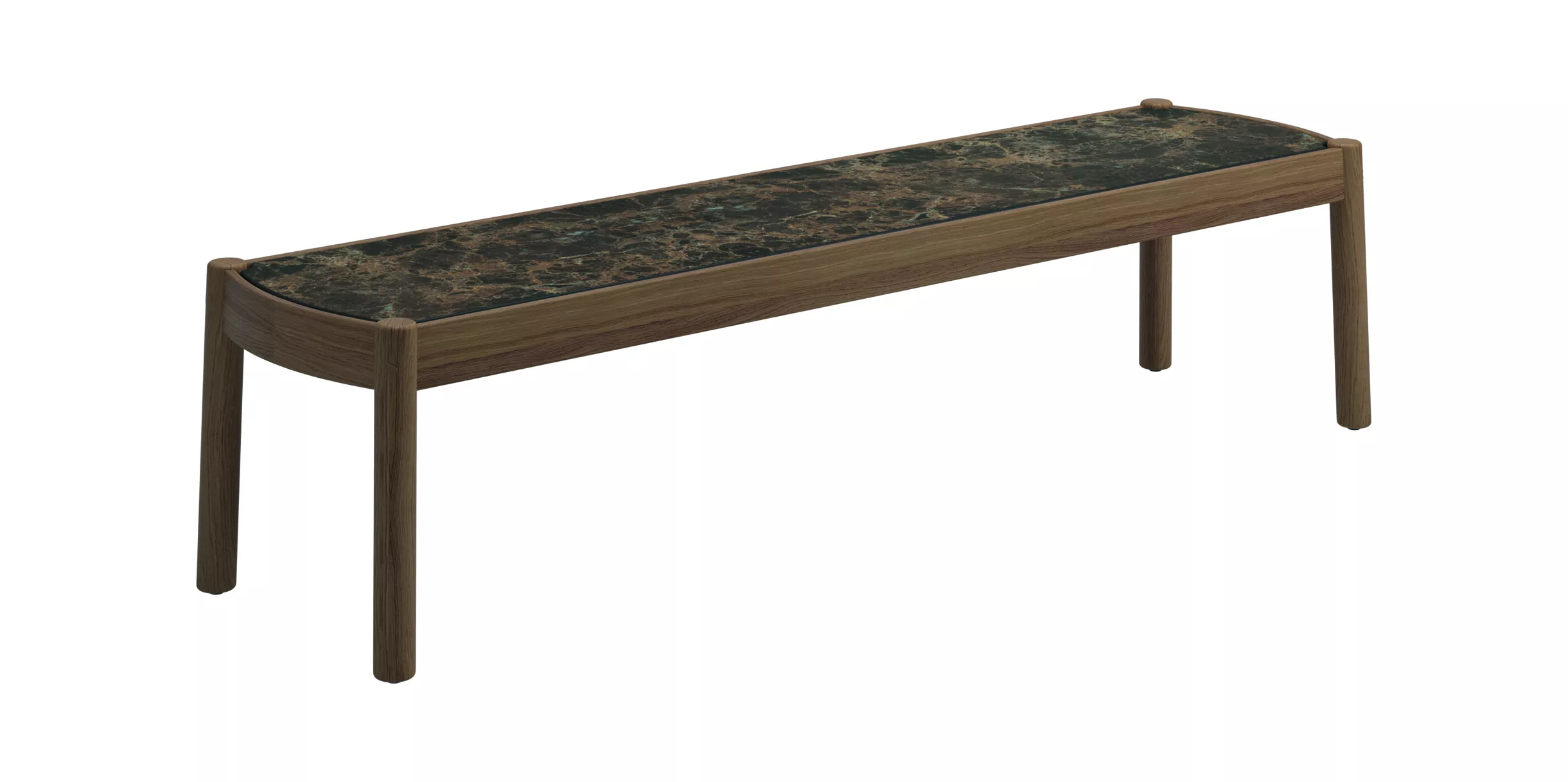 Gloster Haven Loungetisch 159 × 42 cm mit Keramikplatte