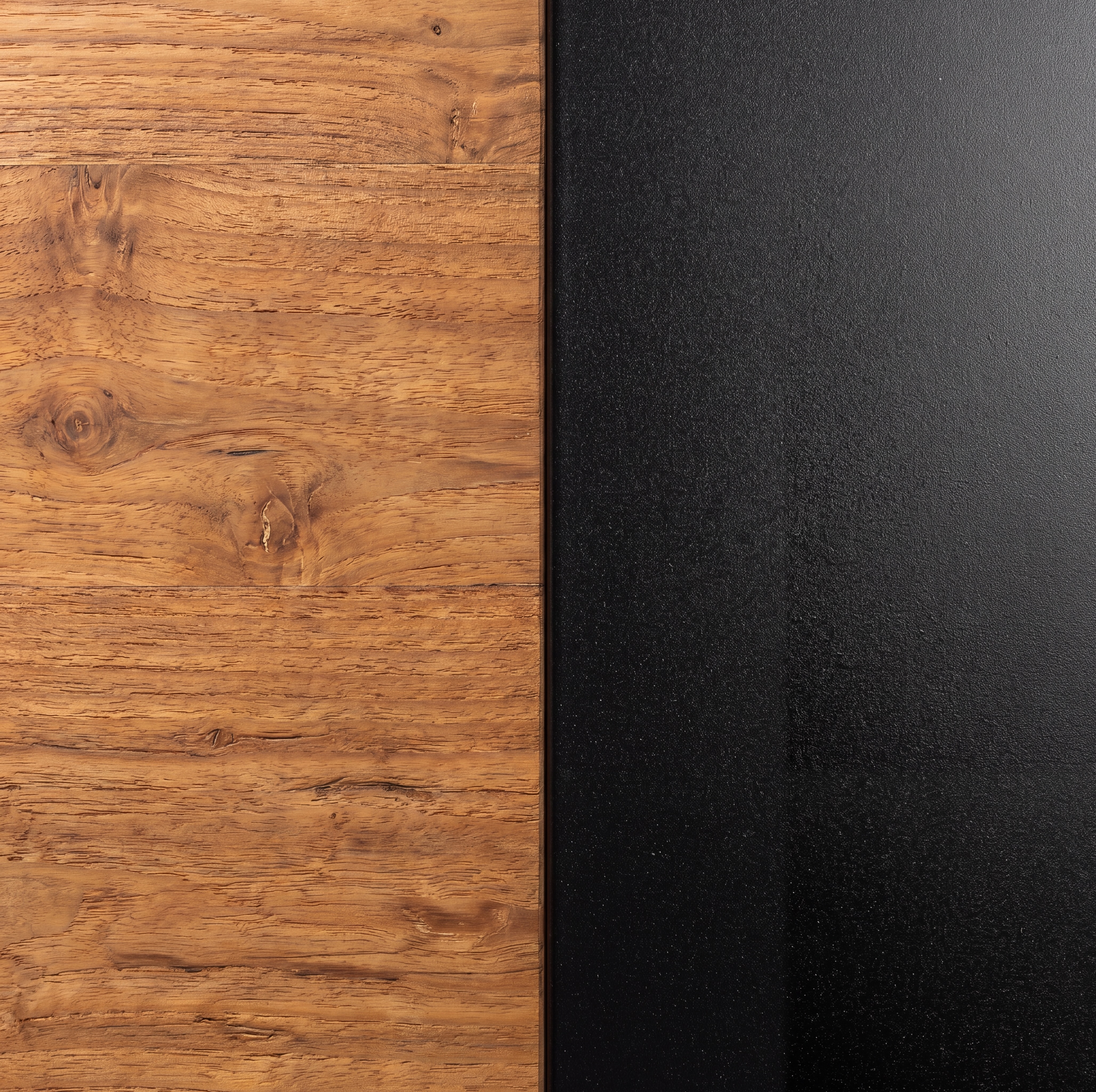 Aluminium beschichtet Schwarz/ Teak