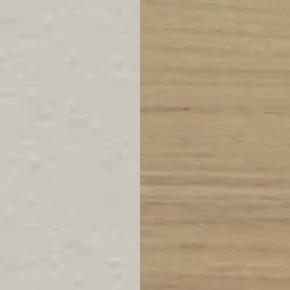 Edelstahl beschichtet Grau / Teakholz