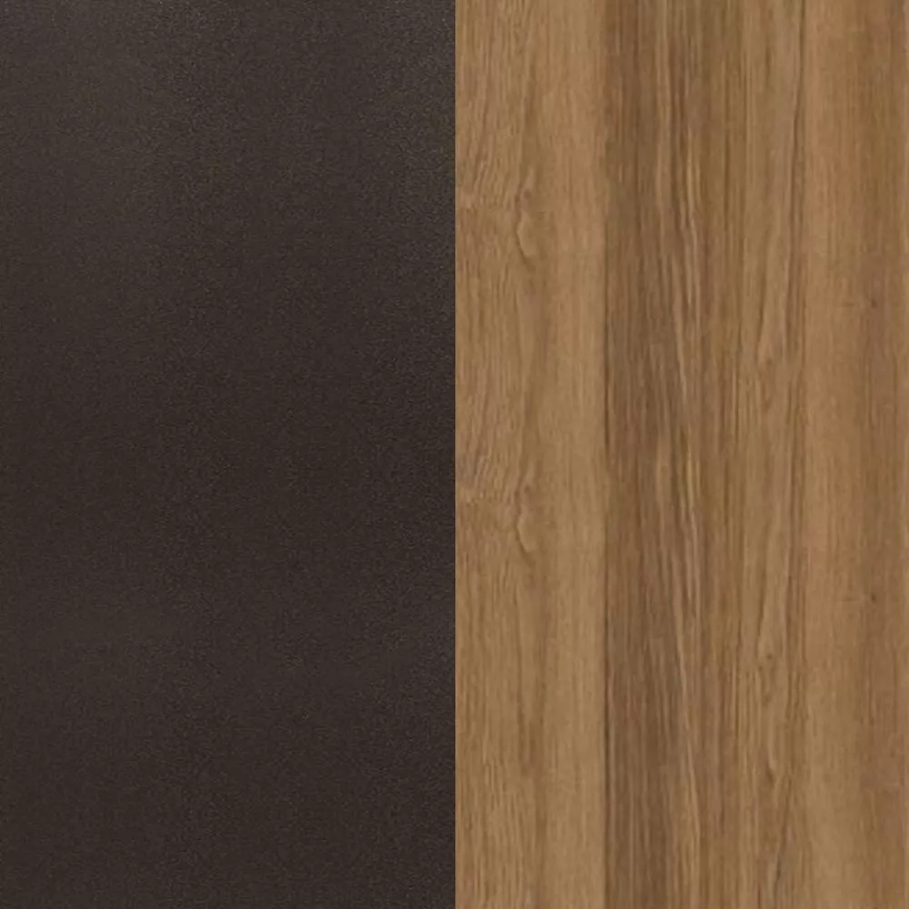 Aluminium beschichtet Bronze / Teakholz