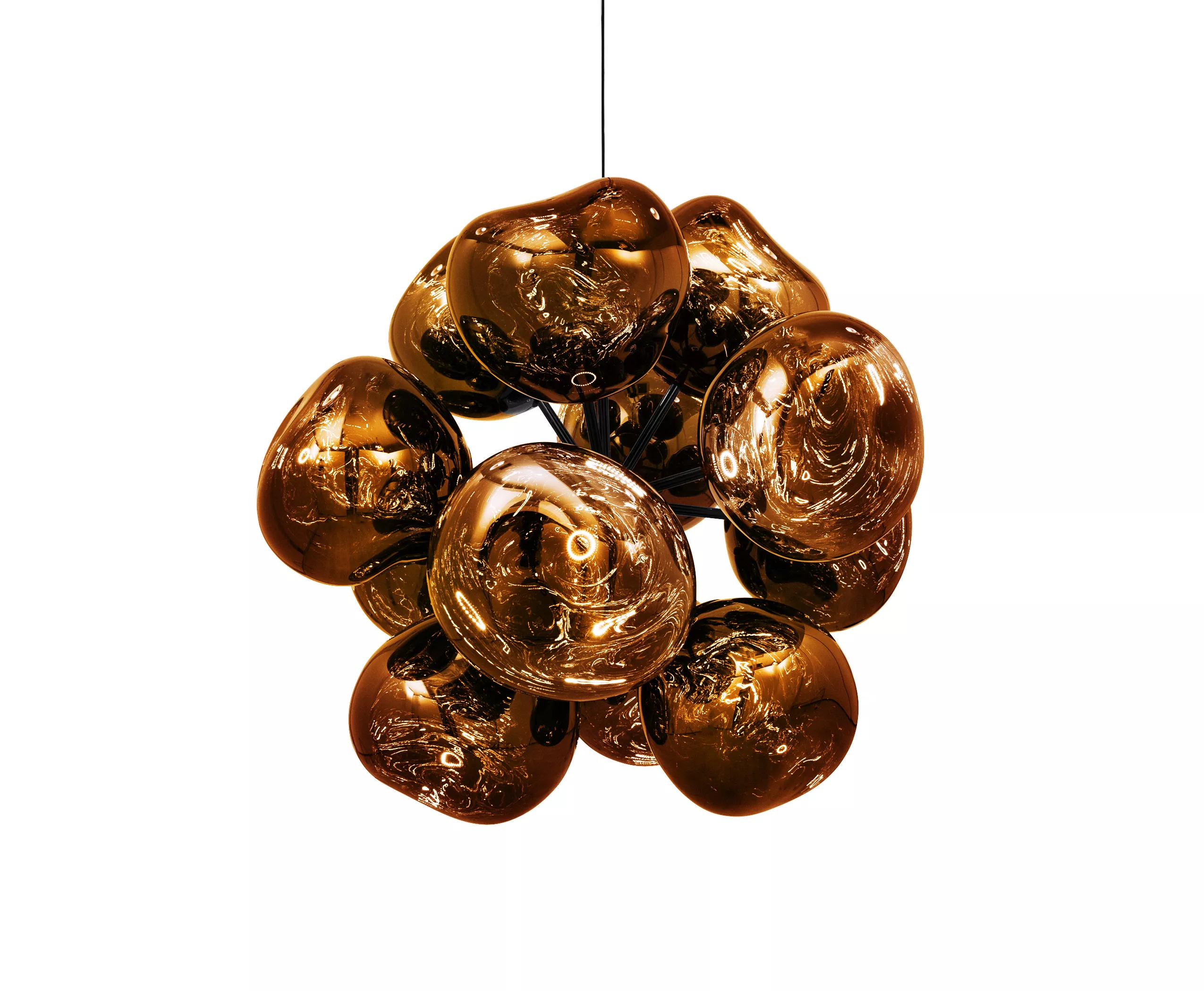 Tom Dixon Melt Burst Chandelier Gold Kronleuchter