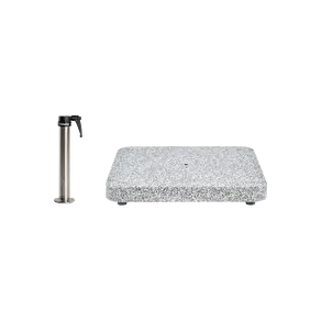 Granitsockel Z, 55kg inkl. Standrohr Z Edelstahl