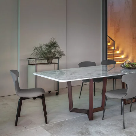 poltrona frau montera mas stuhl holzgestell