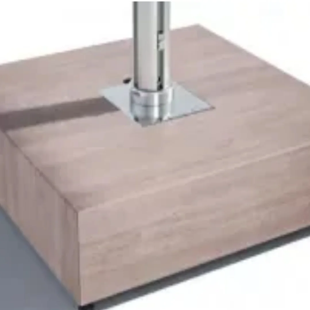 Schirmständer Aluma Cube 385 kg in weathered