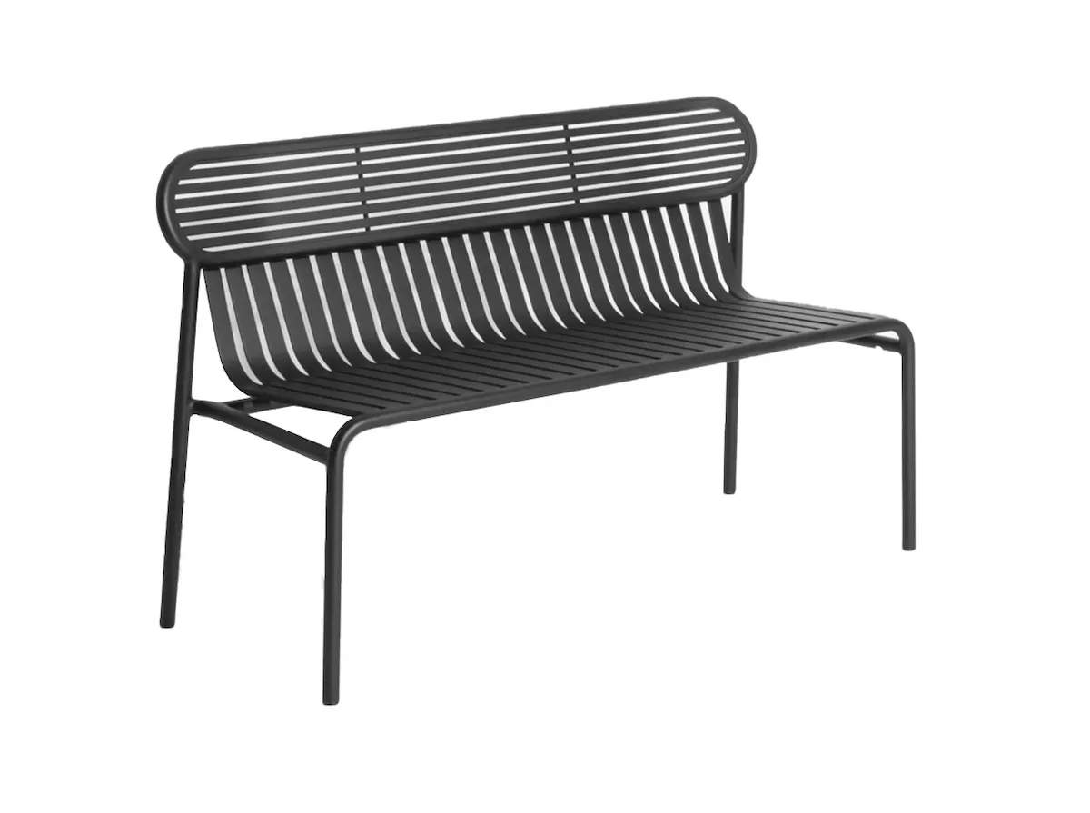 Petite Friture Week-end Gartenbank mit Rückenlehne - 50%-Outletrabatt